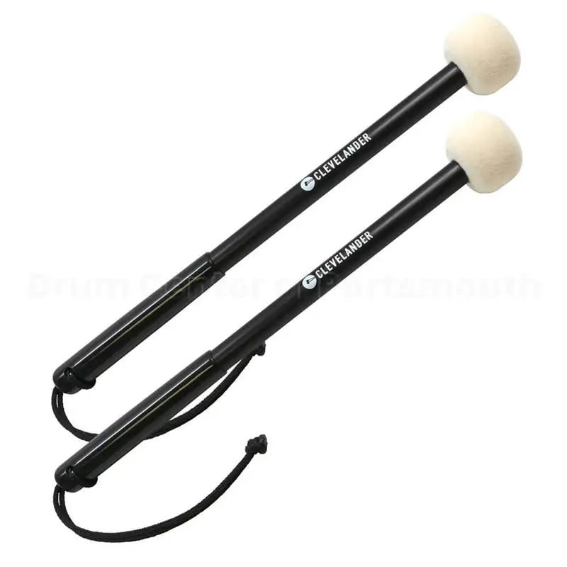 Marching Tenor Mallets, Aluminum, Felt Tips w/Straps