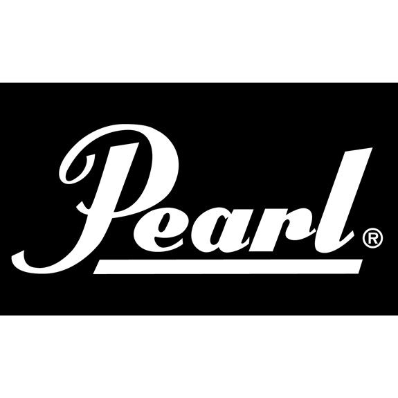 Pearl Logo Sticker White, 7.25"x3" - Drum Center Of Portsmouth