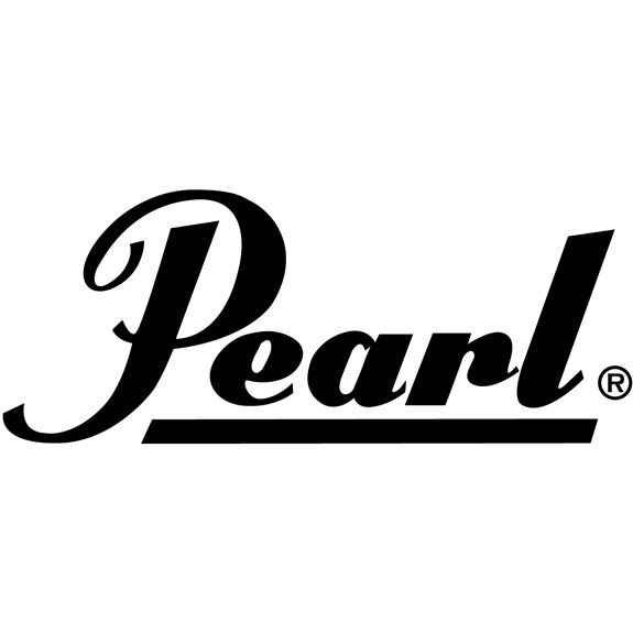 Pearl Logo Sticker Black, 7.25"x3" - Drum Center Of Portsmouth