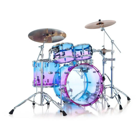 Pearl Crystal Beat Limited Edition 4pc Acrylic Drum Set Cotton Candy Fade - Drum Center Of Portsmouth
