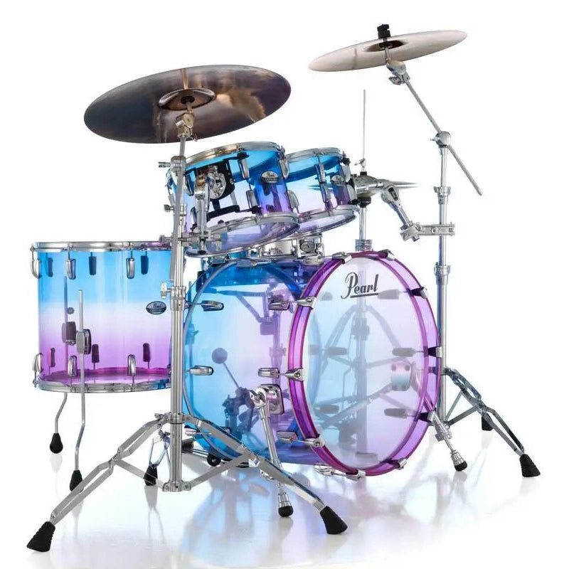 Pearl Crystal Beat Limited Edition 4pc Acrylic Drum Set Cotton Candy Fade - Drum Center Of Portsmouth
