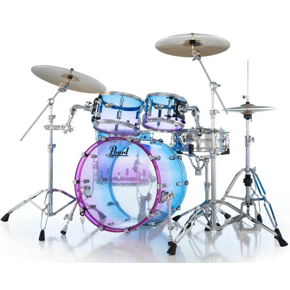 Pearl Crystal Beat Limited Edition 4pc Acrylic Drum Set Cotton Candy Fade - Drum Center Of Portsmouth