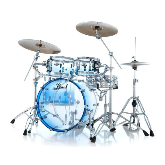 Pearl Crystal Beat Limited Edition 4pc Acrylic Drum Set Glacier Fade - Drum Center Of Portsmouth
