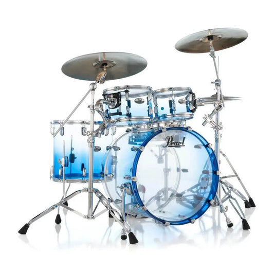 Pearl Crystal Beat Limited Edition 4pc Acrylic Drum Set Glacier Fade - Drum Center Of Portsmouth