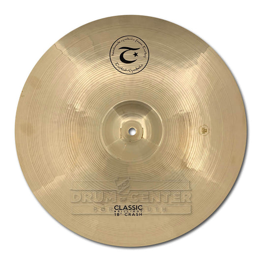 Turkish Classic Brilliant Crash Cymbal 18" - Drum Center Of Portsmouth