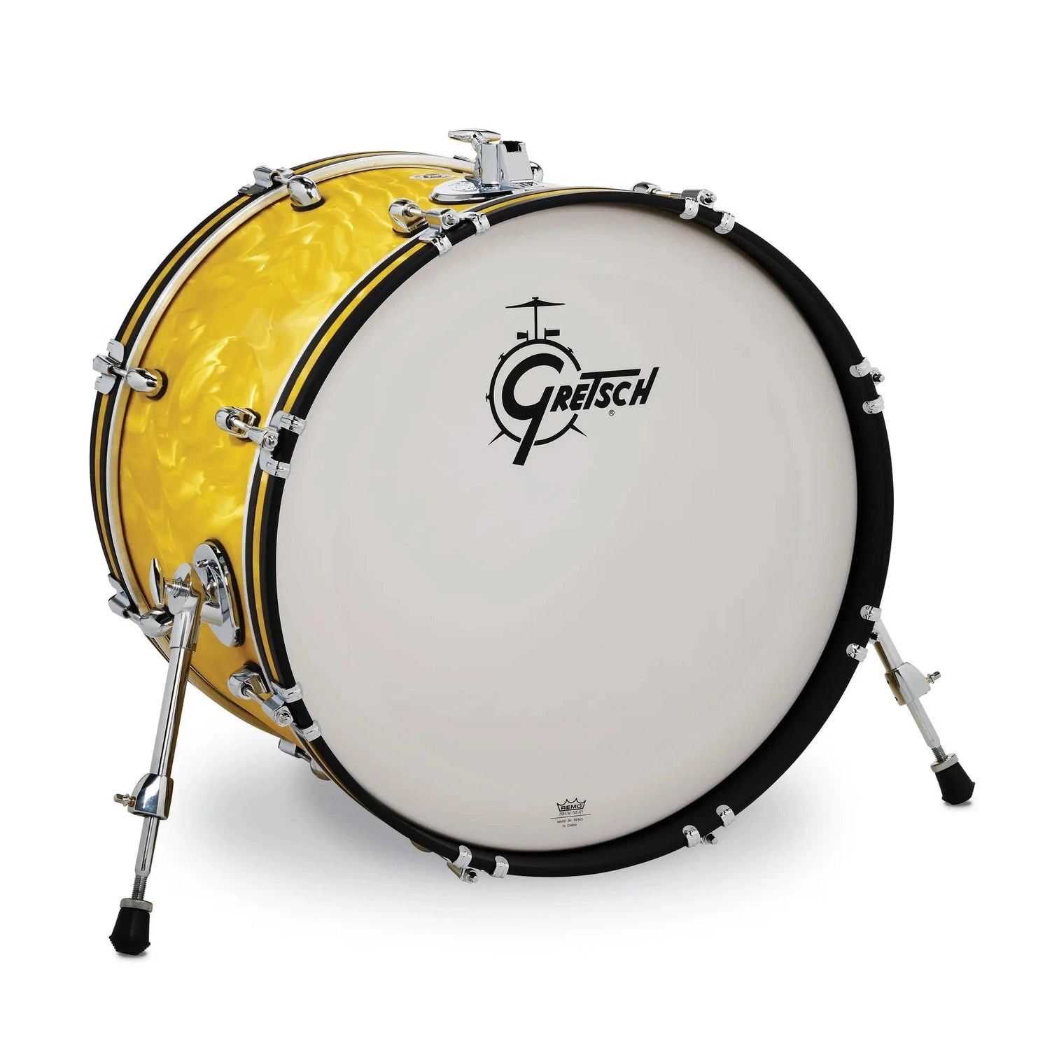 Gretsch Catalina Club Bass Drum 20x14 Yellow Satin Flame - Drum Center Of Portsmouth