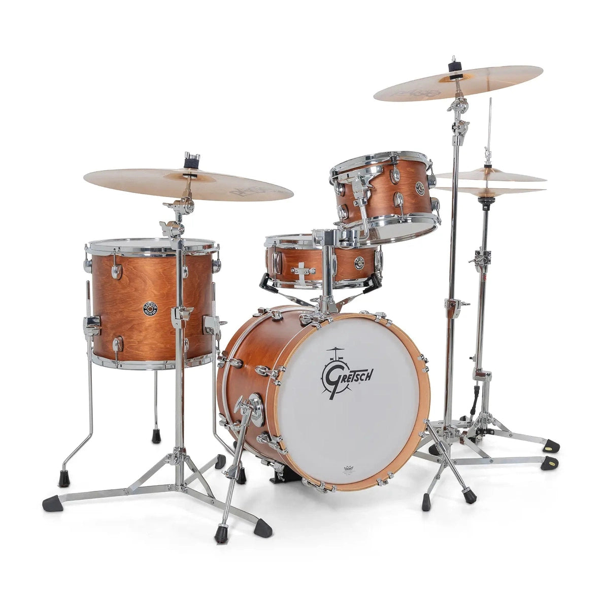 Gretsch Catalina Club Micro 4pc Drum Set Satin Walnut Glaze - Drum Center Of Portsmouth
