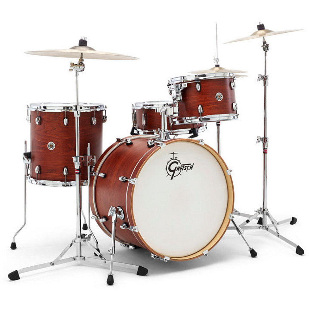 Gretsch Catalina Club 4pc Drum Set 22/12/16/14 Satin Walnut Glaze - Drum Center Of Portsmouth