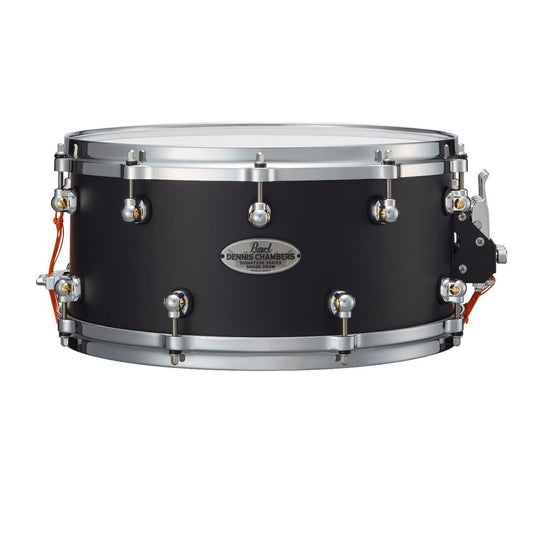 Pearl Dennis Chambers Maple Snare Drum 14x6.5 Matte Black - Drum Center Of Portsmouth
