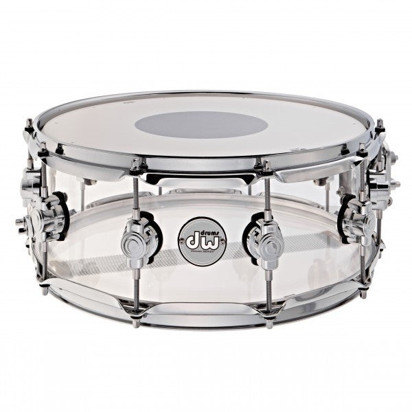 DW Design Snare Drum 14x6 Clear Acrylic - Drum Center Of Portsmouth