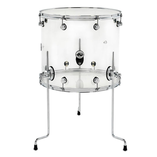 DW Design Floor Tom 18x16 Clear Acrylic - Drum Center Of Portsmouth