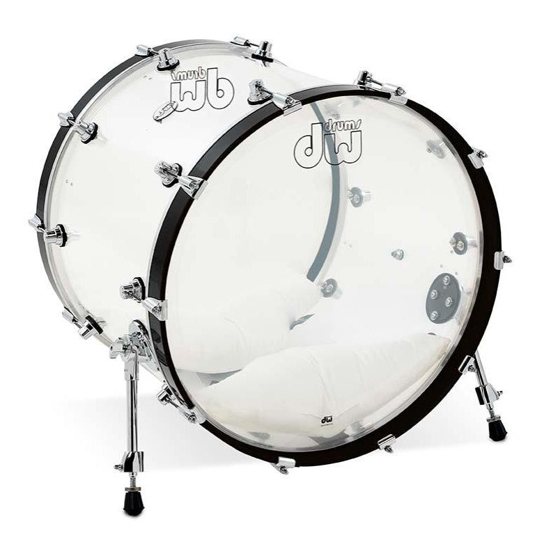DW Design Bass Drum 22x18 Clear Acrylic - Drum Center Of Portsmouth
