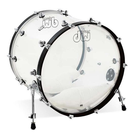 DW Design Bass Drum 22x18 Clear Acrylic - Drum Center Of Portsmouth