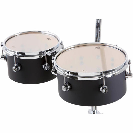DW Design Concert Toms 8/10 Black Satin w/Mount - Drum Center Of Portsmouth