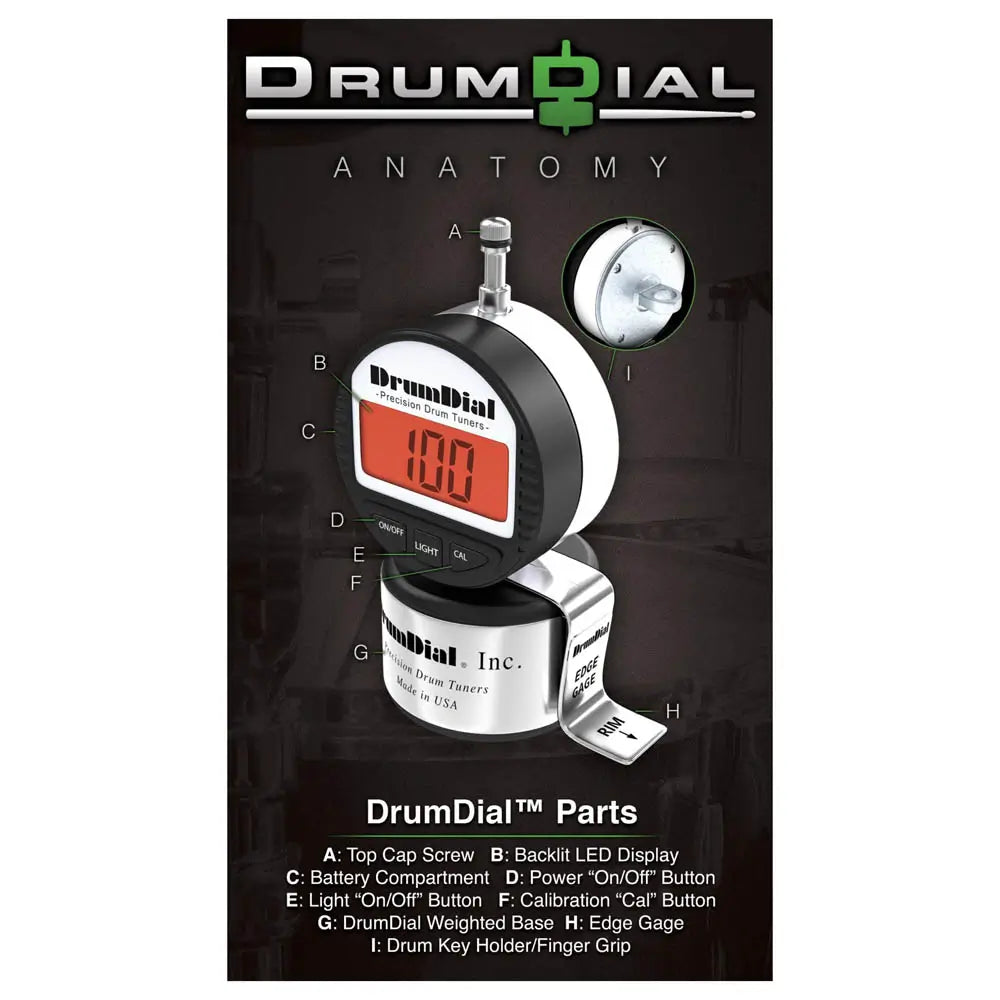 DrumDial Digital Drum Tuner Tune Your Drums Easily! - Drum Center Of Portsmouth