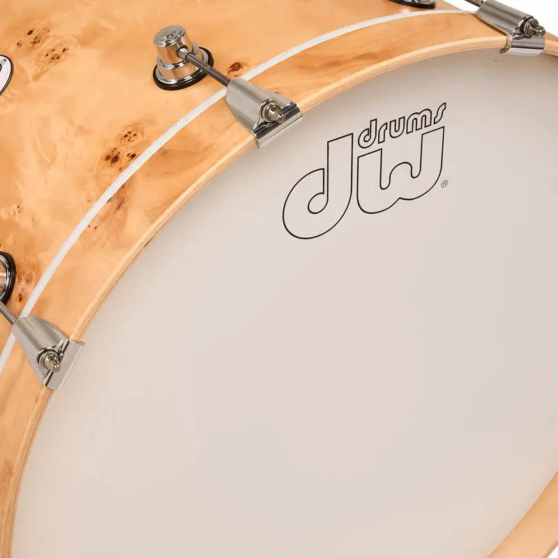 EMBARGOED - ACTIVATE OCT 13 - DW Design Limited Edition 6pc Drum Set Natural Mappa Burl - Drum Center Of Portsmouth