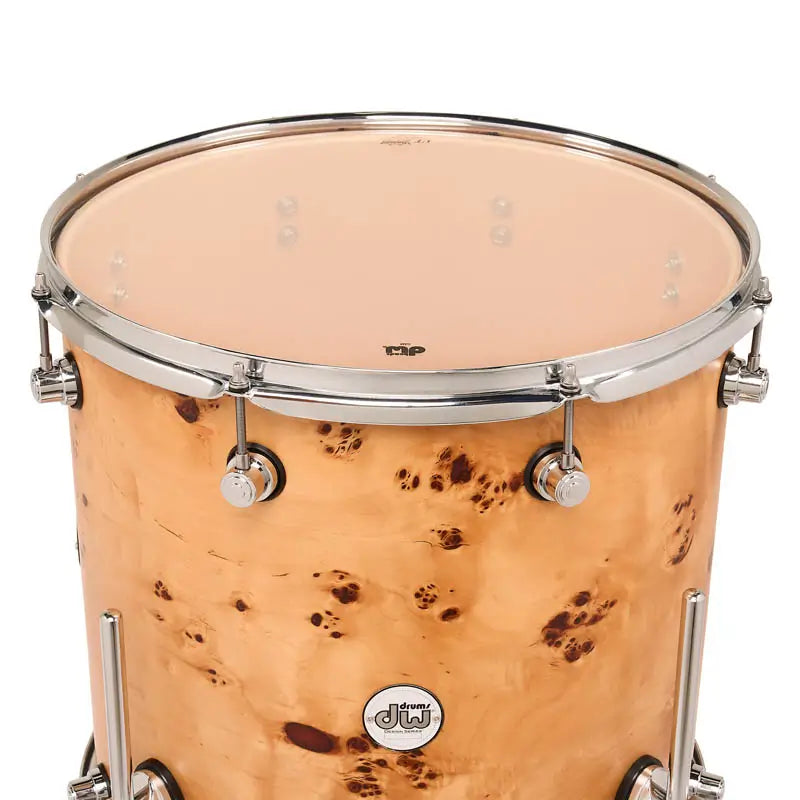 EMBARGOED - ACTIVATE OCT 13 - DW Design Limited Edition 6pc Drum Set Natural Mappa Burl - Drum Center Of Portsmouth
