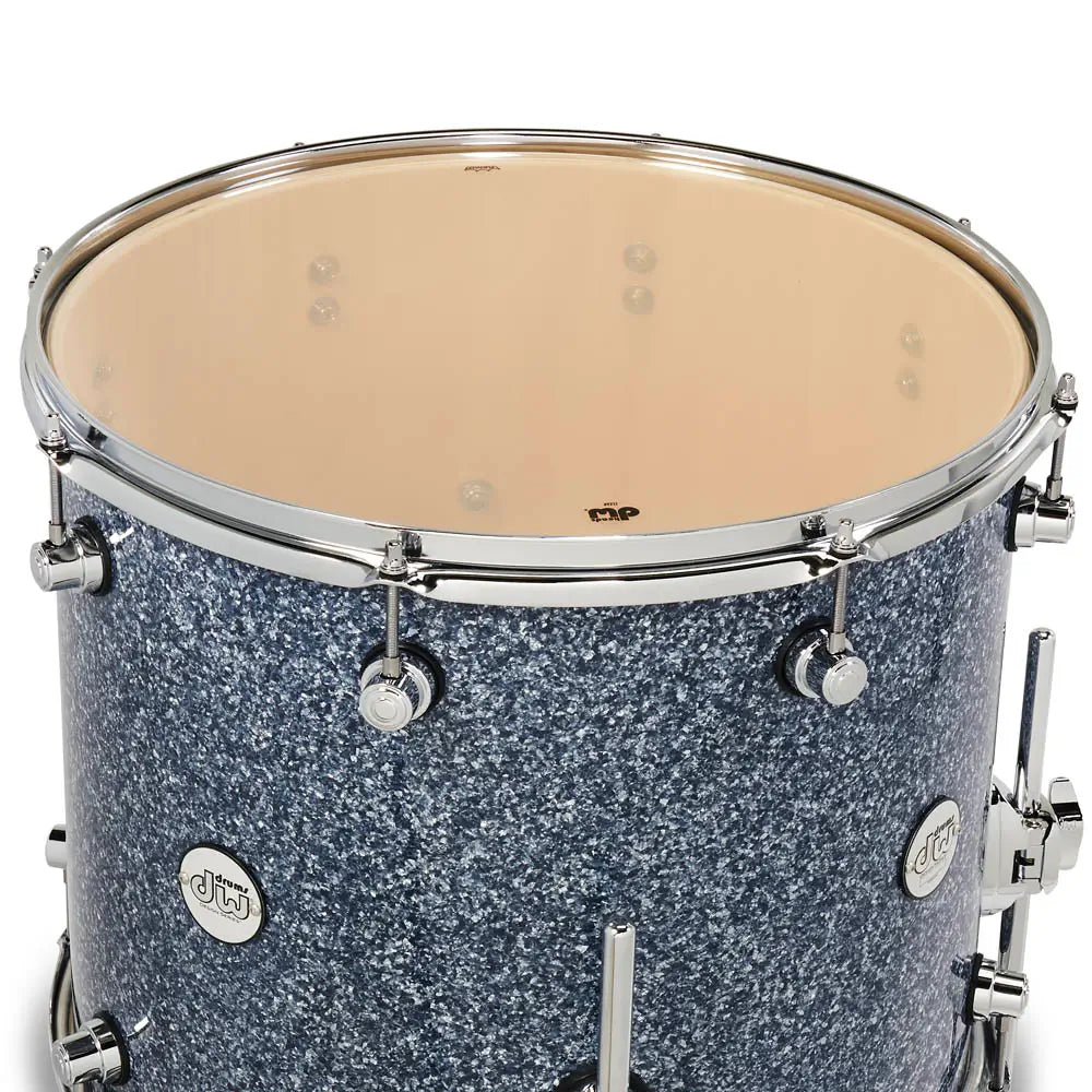 EMBARGOED - ACTIVATE AUG 7 - DW Design 4pc Drum Set Blue Granite - Drum Center Of Portsmouth