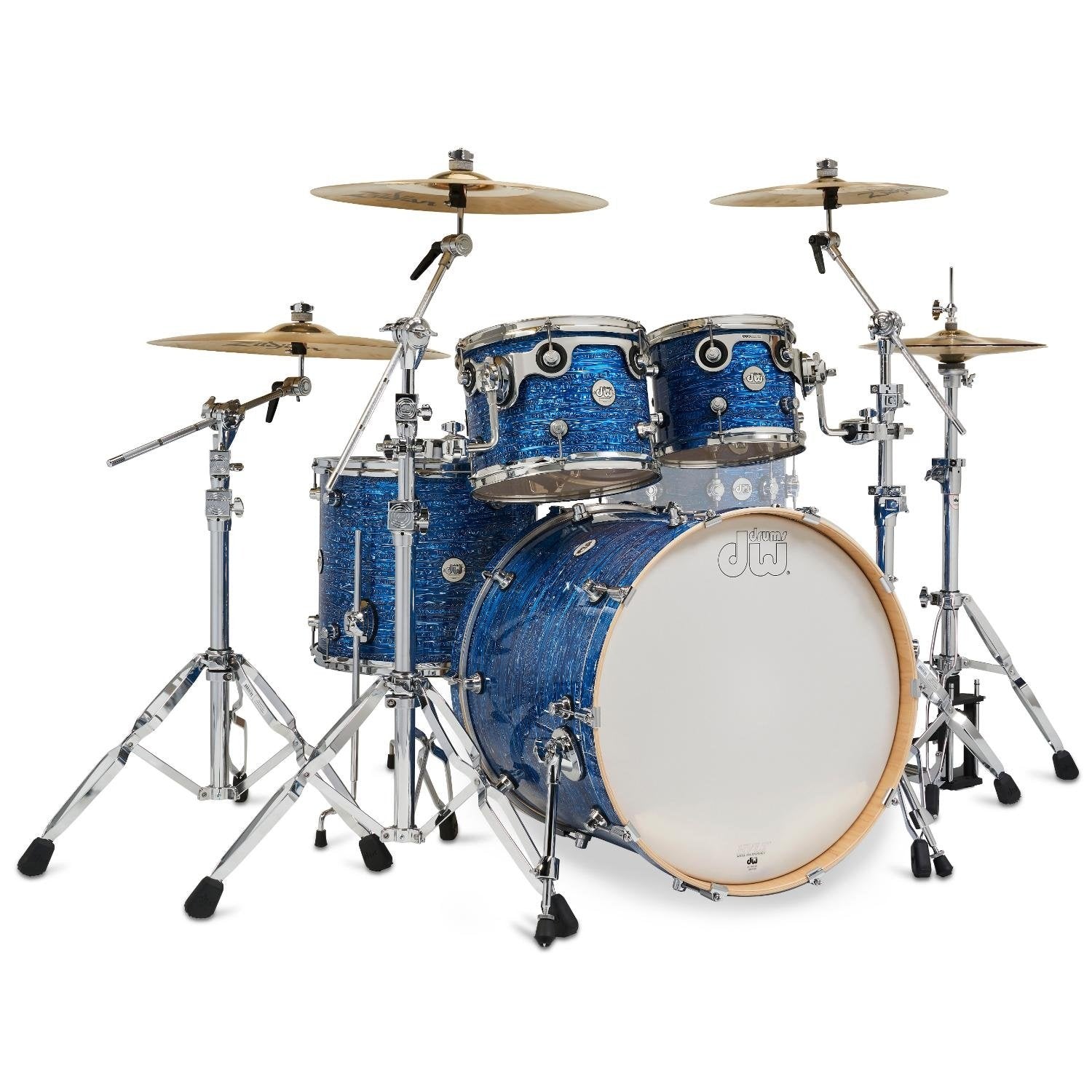 DW Design 4pc Drum Set Royal Strata | DCPDW Design 4pc Drum Set Royal Strata | DCP  