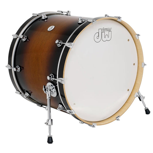 DW Design Bass Drum Tobacco Burst 22x18 - Drum Center Of Portsmouth