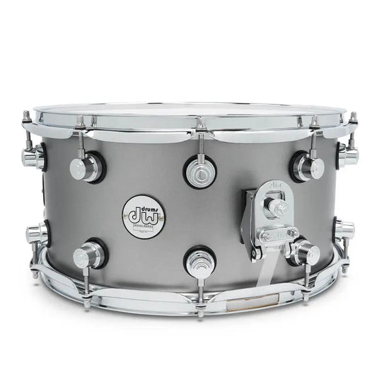 EMBARGOED - ENABLE 11/13 - DW Limited Edition Design Snare Drum 14x7 Titanium Satin - Drum Center Of Portsmouth
