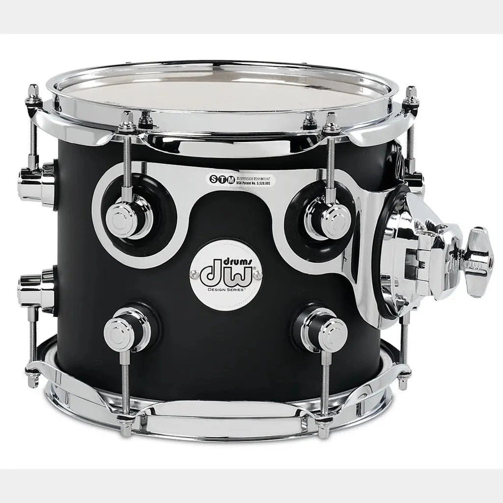 DW Design Rack Tom Black Satin 10x8 - Drum Center Of Portsmouth