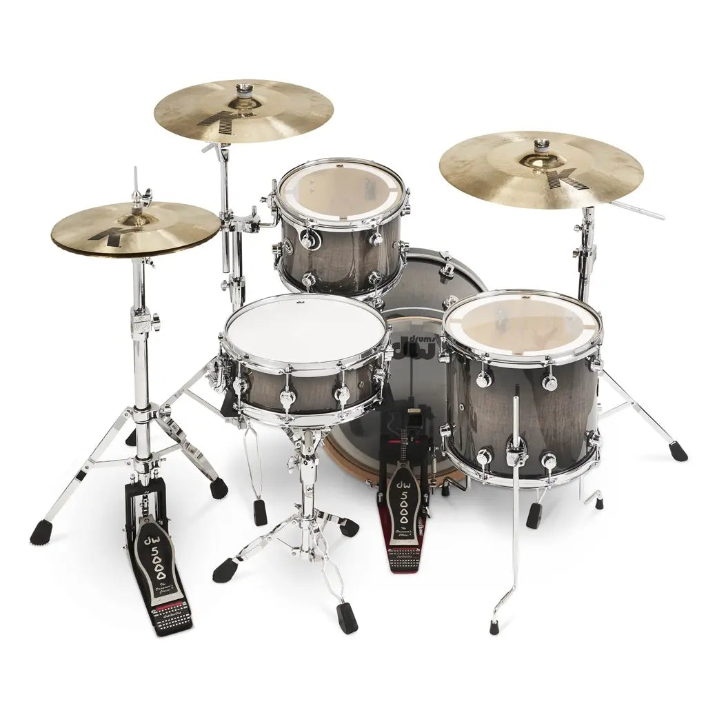 DW DWe 4pc Complete Electronic/Acoustic Drum Set Curly Maple Burst - Drum Center Of Portsmouth