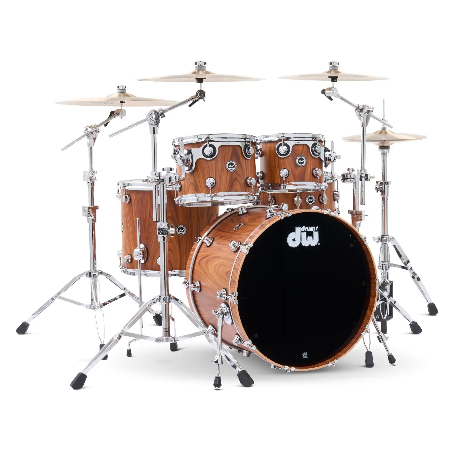 DW DWe 5pc Complete Electronic/Acoustic Drum Set Santos Rosewood - Drum Center Of Portsmouth