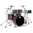 DW DWe 5pc Complete Electronic/Acoustic Drum Set Curly Maple Burst - Drum Center Of Portsmouth
