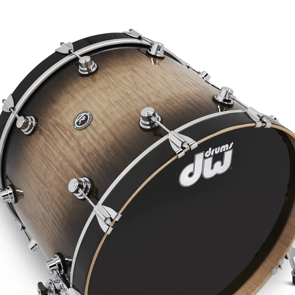 DW DWe 5pc Complete Electronic/Acoustic Drum Set Curly Maple Burst - Drum Center Of Portsmouth