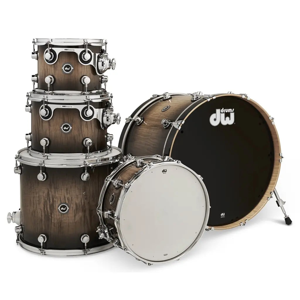 DW DWe 5pc Electronic/Acoustic Drum Shell Pack Curly Maple Burst - Drum Center Of Portsmouth