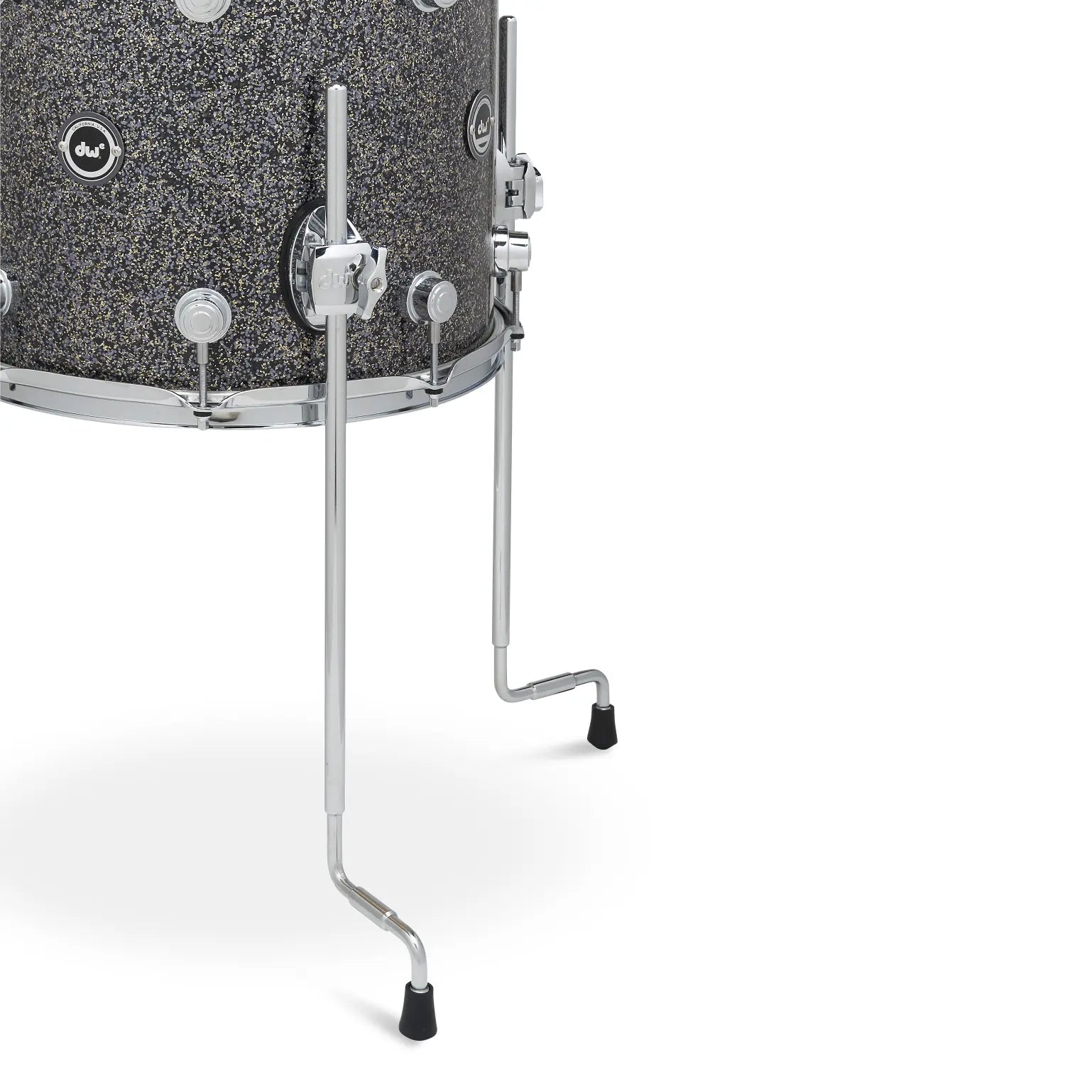 DW DWe 4pc Complete Electronic/Acoustic Drum Set w/Roland Cymbals & V51 Black Galaxy