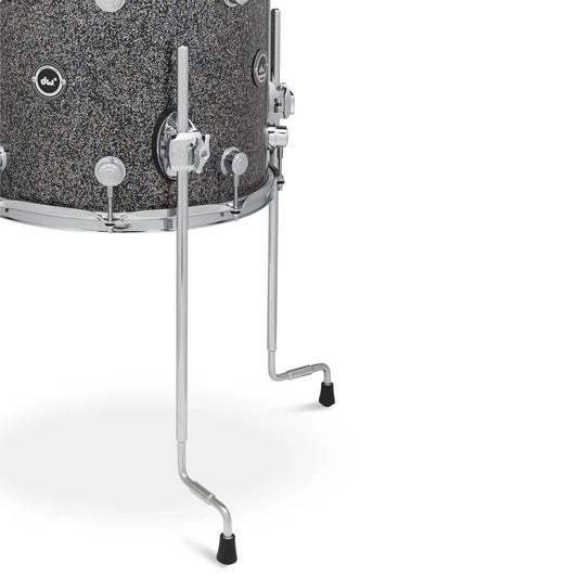 DW DWe 4pc Complete Electronic/Acoustic Drum Set w/Roland Cymbals & V71 Black Galaxy