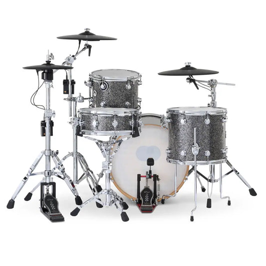 DW DWe 4pc Complete Electronic/Acoustic Drum Set w/Roland Cymbals Black Galaxy - Drum Center Of Portsmouth
