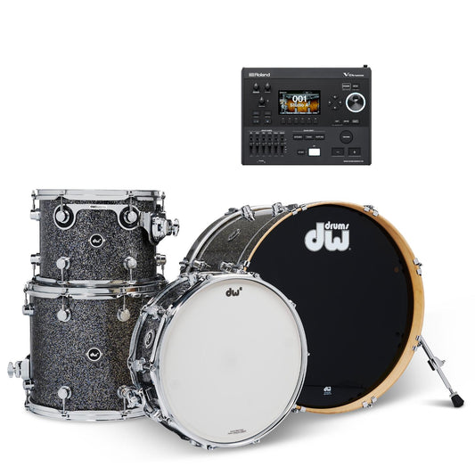 DW DWe 4pc Electronic/Acoustic Drum Shell Pack w/Roland Module - Drum Center Of Portsmouth