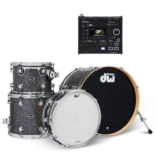 DW DWe 4pc Electronic/Acoustic Drum Shell Pack w/Roland Module - Drum Center Of Portsmouth