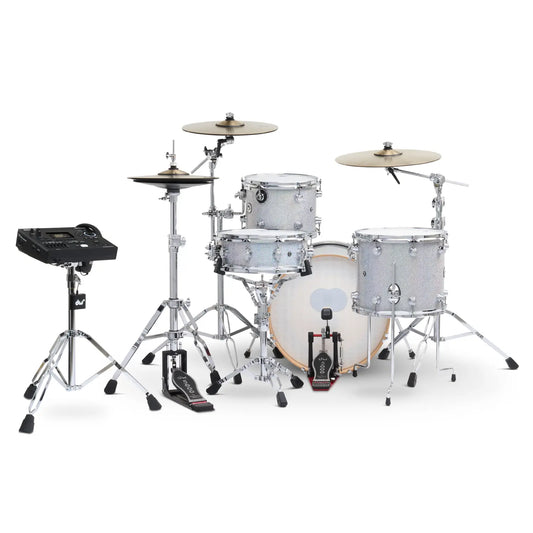 DW DWe 4pc Complete Electronic/Acoustic Drum Set w/Roland V51 Diamond Nebula