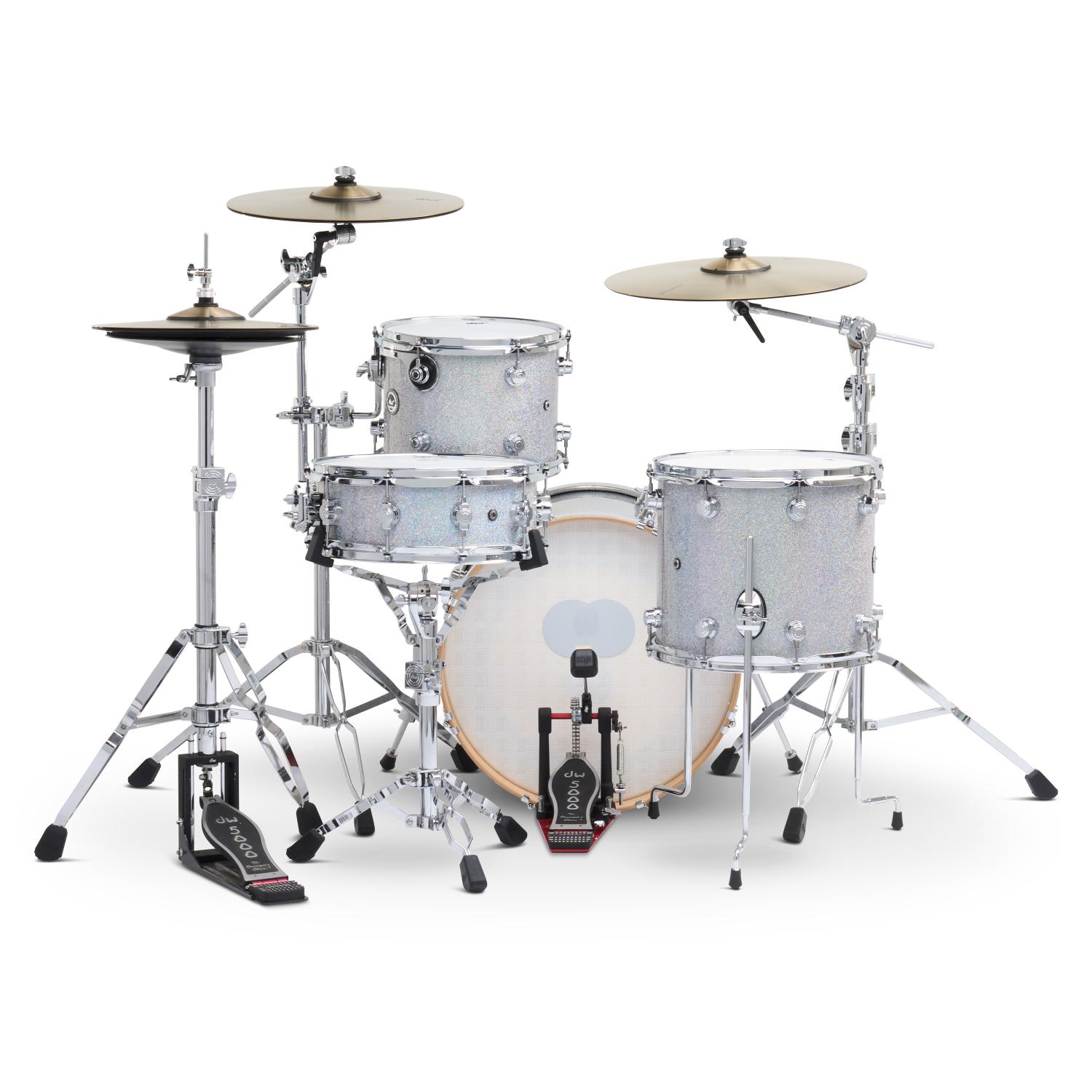 DW DWe 4pc Complete Electronic/Acoustic Drum Set Diamond Nebula - Drum Center Of Portsmouth