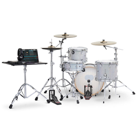 DW DWe 4pc Complete Electronic/Acoustic Drum Set Diamond Nebula - Drum Center Of Portsmouth