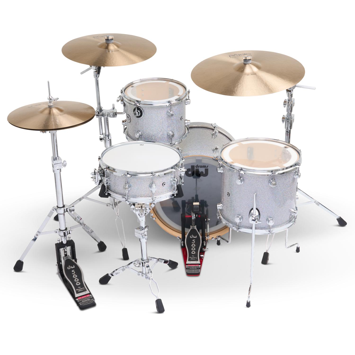 DW DWe 4pc Complete Electronic/Acoustic Drum Set Diamond Nebula - Drum Center Of Portsmouth