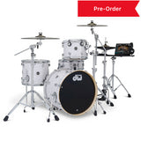 DW DWe 4pc Complete Electronic/Acoustic Drum Set White Marine Pearl - Drum Center Of Portsmouth