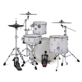 DW DWe 4pc Complete Electronic/Acoustic Drum Set White Marine Pearl