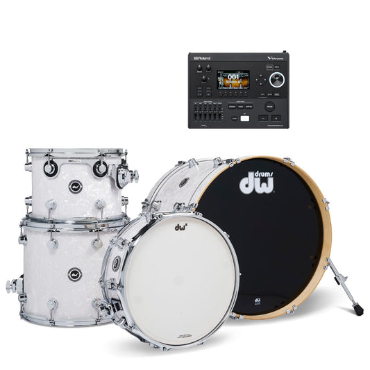 DW DWe 4pc Electronic/Acoustic Drum Shell Pack w/Roland Module - Drum Center Of Portsmouth