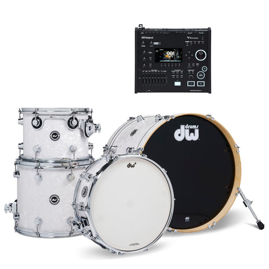 DW DWe 4pc Electronic/Acoustic Drum Shell Pack w/Roland Module - Drum Center Of Portsmouth