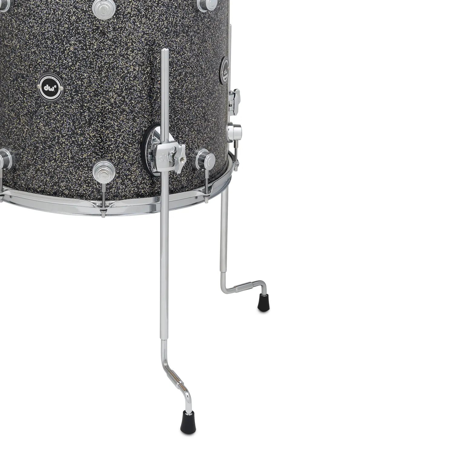 DW DWe 5pc Complete Electronic/Acoustic Drum Set w/Roland Cymbals & V51 Black Galaxy