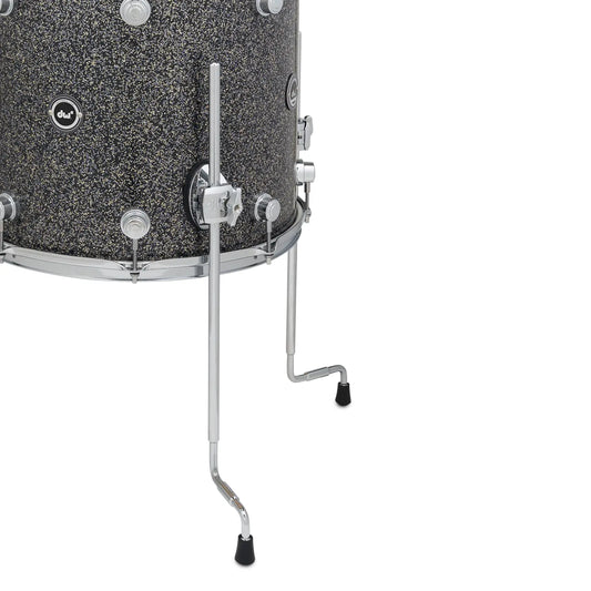 DW DWe 5pc Complete Electronic/Acoustic Drum Set w/Roland Cymbals & V71 Black Galaxy