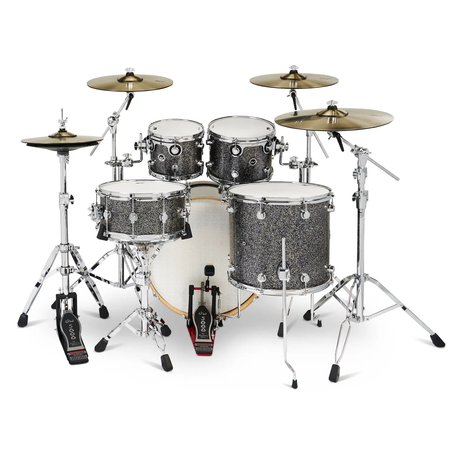 DW DWe 5pc Complete Electronic/Acoustic Drum Set w/Roland V51 Black Galaxy