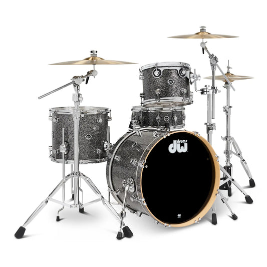 DW DWe 5pc Complete Electronic/Acoustic Drum Set w/Roland V51 Black Galaxy
