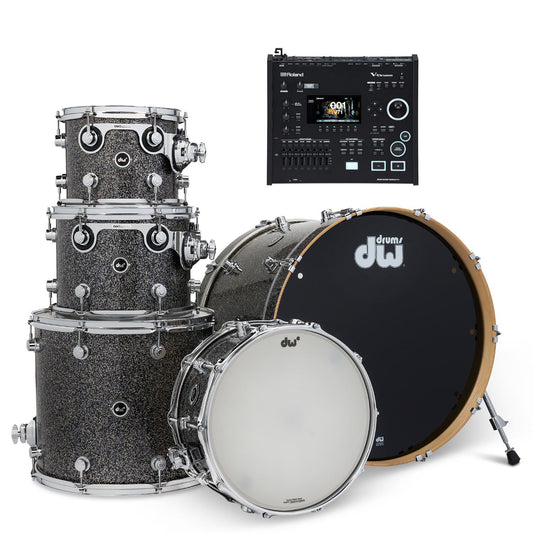 DW DWe 5pc Electronic/Acoustic Drum Shell Pack w/Roland Module - Drum Center Of Portsmouth