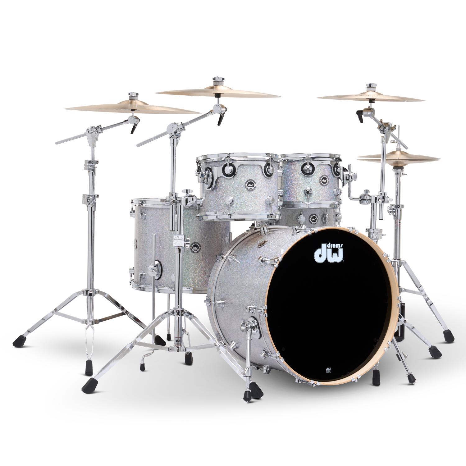 DW DWe 5pc Complete Electronic/Acoustic Drum Set Diamond Nebula - Drum Center Of Portsmouth